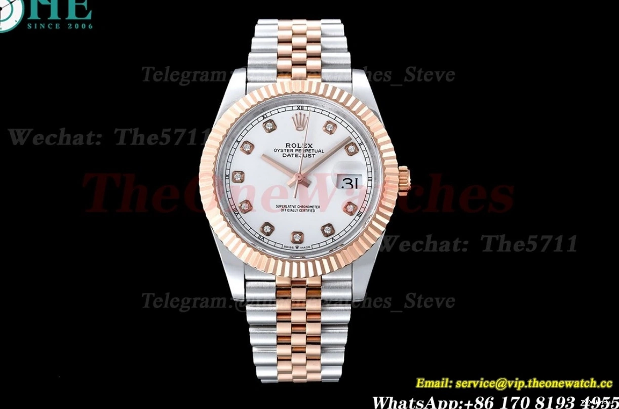 GMF SS Dia 36mm 126231 RG Datejust White A2824 0302
